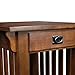 Leick Home Mission Impeccable End Table, Solid Wood Accent Table with Drawer & Shelf, Medium Oak Finish, Craftsman Style, 22 in L x 25 in D x 23 in H, 8207