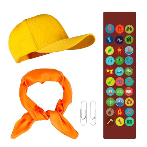 3Pcs Halloween Scout Costume Set Wilderness Explorer Costume Scout Accessories