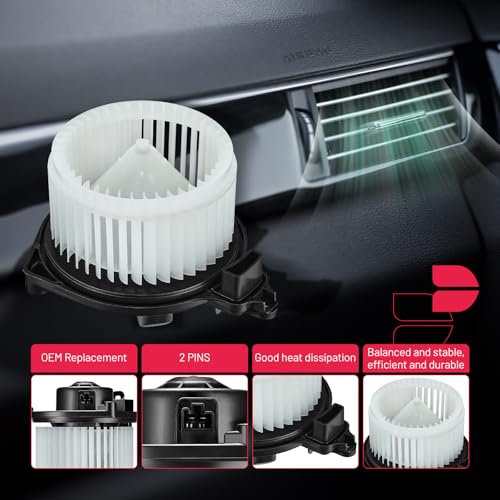 BDFHYK AC Heater Blower Motor Fan 700188 Compatible with Toyota Tacoma 2005 2006 2007 2008 2009 2010 2011 2012 2013 2014 2015,HVAC Blower Motor Assembly Replacement for PM9297 75846 871030C051 by BDFHYK - Image 3