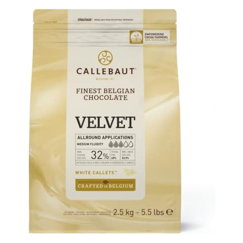 CALLEBAUT Velvet - Kuvertüre Callets, Weiße Schokolade, Geschmack von frischer Milch Cover