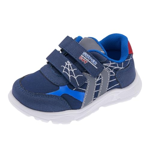 Chicco, Zapatillas Niño con Doble Cierre de Gancho y Bucle y Suela Ligera, Zapatos de Deporte Cómodos, Flexibles y Transpirables, para Primavera, Otoño e Invierno, Zapatos Niños, Azul (2), 25 EU