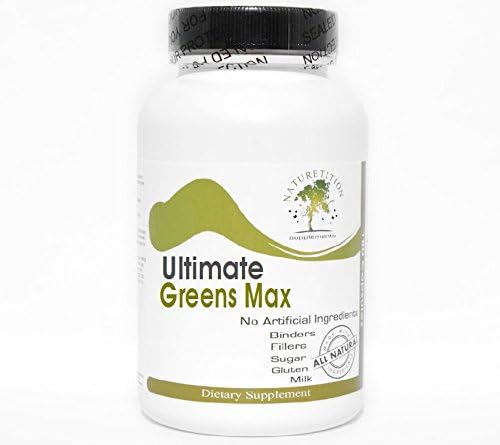 Ultimate Greens Max - Kelp Bladderwrack Dulse Clubmoss Irish Moss Gentian ~ 90 Capsules - No Additives ~ Naturetition Supplements