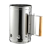 Abaodam Grill Feueranzünder mit Holzgriff Hitzebeständiger Anzündkamin für Holzkohle BBQ Outdoor...