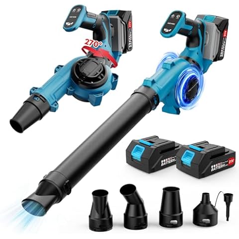 Kidovin Cordless Leaf Blower with Batteries Cover