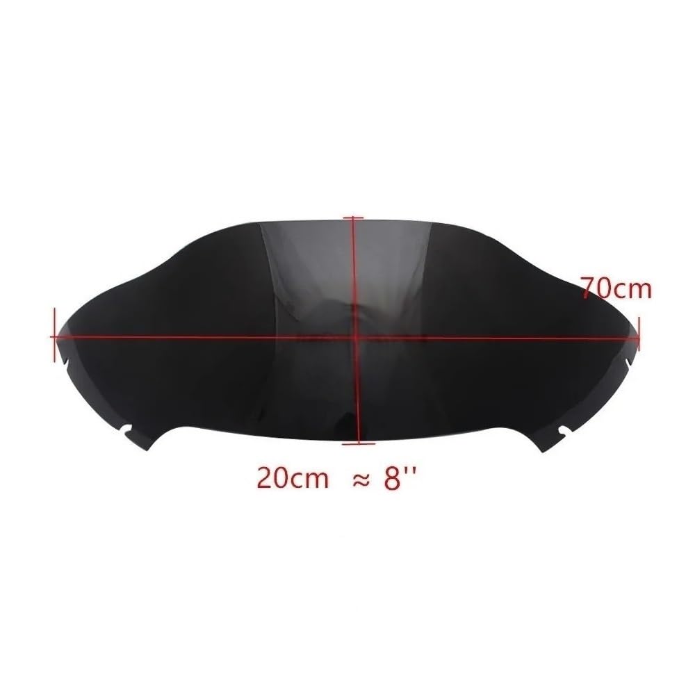 Parabrezza Moto Per Harley Road Glide – Deflettore In ABS Trasparente, Antivento E Antirumore, 1998-2013