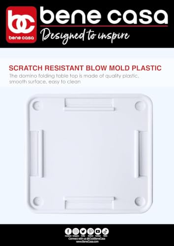 Image of Benecasa Blow Mold Domino Game Table