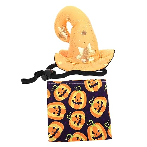 Abaodam 1 Conjunto De Chapéu De Animal De Estimação Chapéu De Halloween Triângulo Cachecol De Pescoç