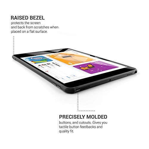 Tineeowl Ipad Pro/Air 3 (10.5-Inch) Ultra Slim Clear Case, Flexible Tpu Bumper, Absorbs Shock, Thin, Lightweight (Black) #TOP3