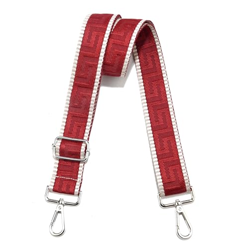 Image of Wide Purse Strap Replacement Crossbody Canvas Shoulder Bag, Universal Adjustable Straps for Bags(55 inchLong)