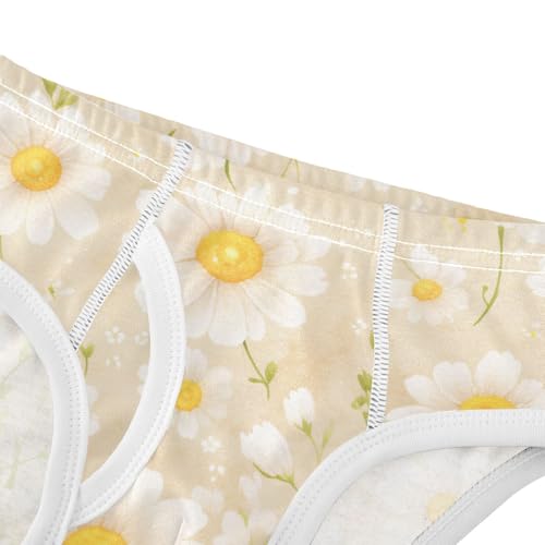 KLL Delicate Daisy Print Toddler Boy Cotton Underwear Briefs Cute Children Panties4