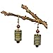 Hawthorne Hand-Crafted Eco-Friendly Natural Lightweight Vegetable Dyed Wooden Earrings by Unkudu