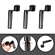 3stk Gitarre Saitenkurbel, 2-in-1-Gitarrensaitenwerkzeug Bridge-Pin-Entferner Speed-Peg-Abzieher Winder-Tool für Akustische E-Gitarre Bass-Ukulele (Schwarz)