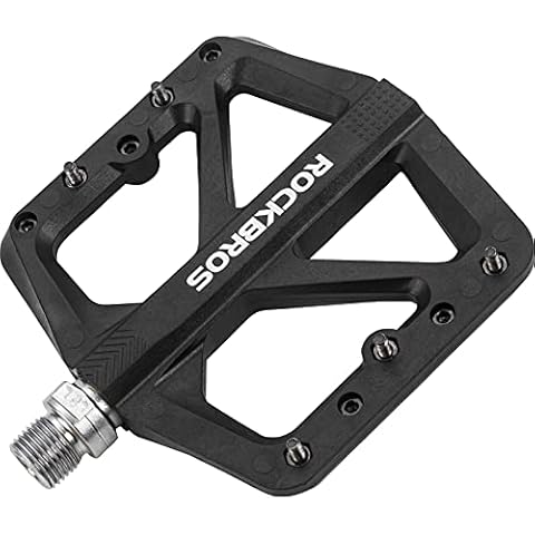 ROCKBROS Fahrrad Pedale Mountainbike Rennrad Fahrradpedale 9/16" Nylon Flatpedale 3 Sealed Bearings rutschfest Cover