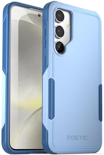 Protégez le Galaxy S24 Plus avec cette coque antichoc robuste bleu ciel