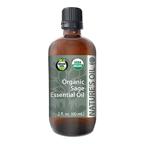 Best Sage Essential Oil Pure Certified Organic Therapeutic Grade 60ml
