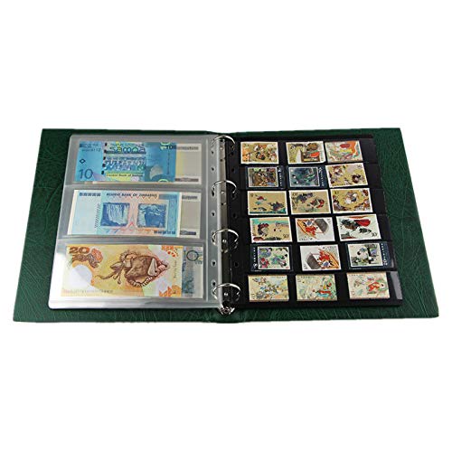 Mudor 4 Ring Classic Binder ,Empty Binder Albums Stockbook For Stamps, Documents, Coins, Bank Notes Classic Binder(Blue) #TOP3