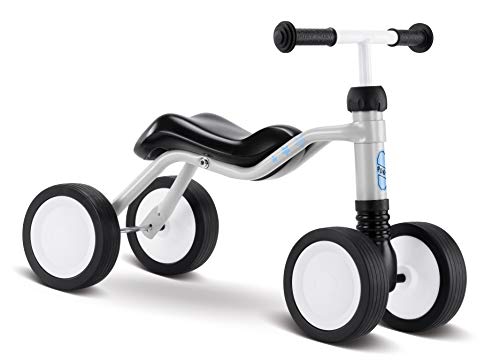 PUKY 3025 Balance Bike, Grigio (con adesivi rosa e...