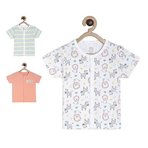 Image of miniklub Boys Pack of 3 Printed Round Neck T-Shirt