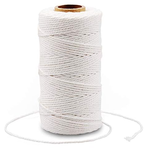 Cotton Bakers Twine,328 Feet Natural White String Cover