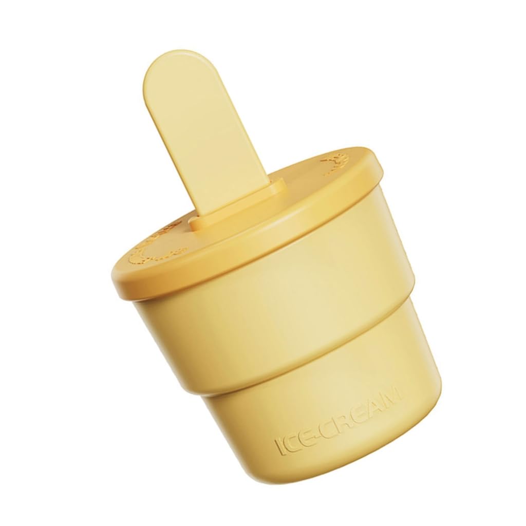 Moldes para polos， Moldes innovadores for hacer paletas de silicona fáciles de usar y moldes for helados(White)