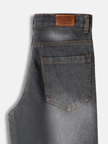 Image of Urbano Juniors Boy's Loose Baggy Fit Washed Denim Jeans Stretchable