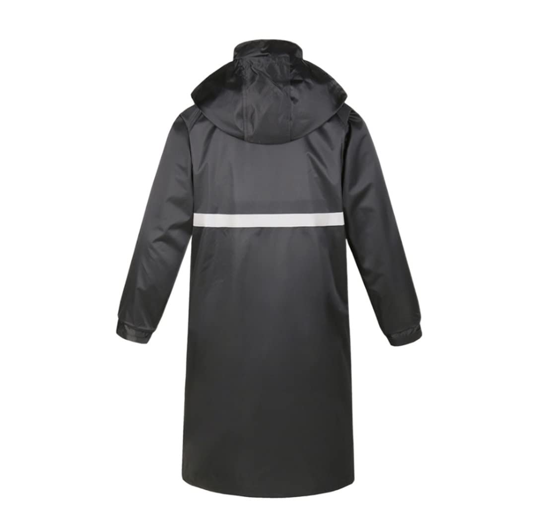 Chubasquero Ropa De Lluvia Negra Cubre Impermeable Ropa De Lluvia Impermeable con Capucha Chubasquero Impermeable Ponchos De Lluvia Impermeables(3XL)