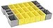 BOSCH BOSCH ORG1A-YELLOW Organizer Set for L-BOXX-1A, Part of Click and Go Mobile Transport System, 17-Piece