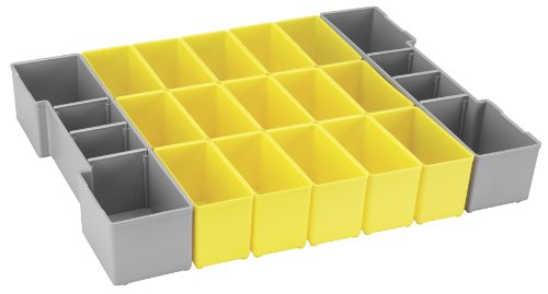 BOSCH BOSCH ORG1A-YELLOW Organizer Set for L-BOXX-1A, Part of Click and Go Mobile Transport System, 17-Piece BOSCH BOSCH ORG1A-YELLOW Organizer Set for L-BOXX-1A, Part of Click and Go Mobile Transport System, 17-Piece