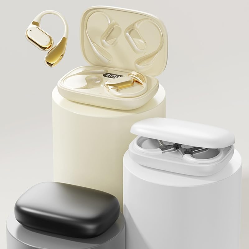Air Conduction Does not Enter The Ear Sports Headphones (Beige)