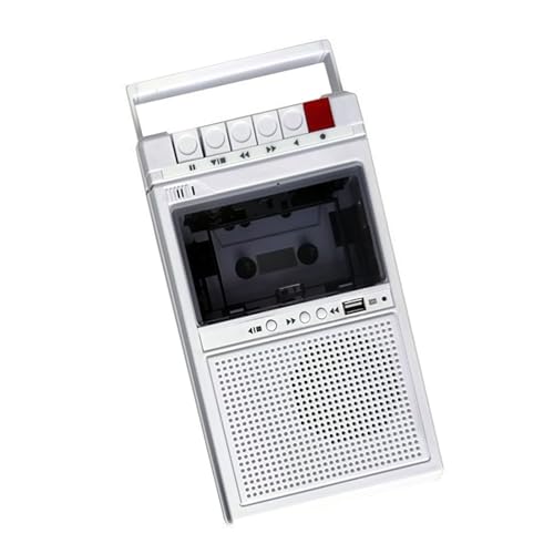Reproductor de cinta estéreo retro con autoreverso y puerto USB portátil