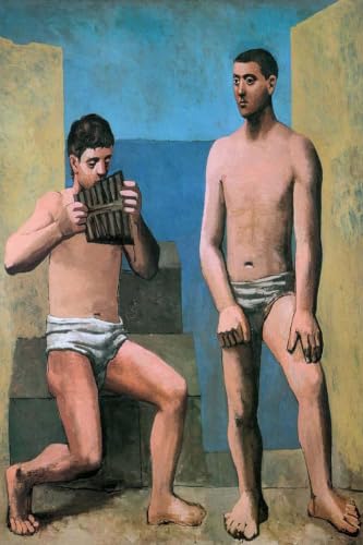 Affiche Pablo Picasso Pan Pipes 40x60cm peinture sur toile salon