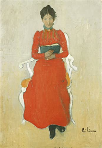 Portrait de lamm par Carl Larsson : affiches sur toile 50x70cm deco murale