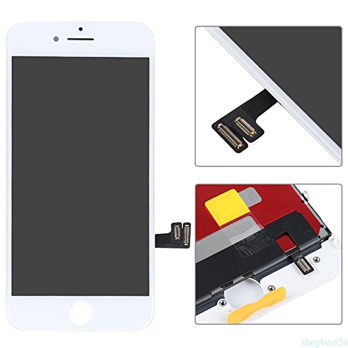 ZTR Replace LCD Glass Screen Fits iPhone 7 Plus 5.5 inch Digitizer Assembly Full Complete Frame Set Display Replacement (White)