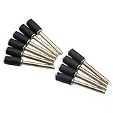 Sanding Drum Kit for Rotary Tools with 10Pcs Abrasive Sleeves, Hard and Soft Material Grinder for Wood Carving, Metal Polishing, DIY Woodworking, Red and Black(Small Rod)