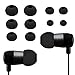 Produktbild MMOBIEL 5X 10 Paar Silikon Ohrstöpsel Ear Buds Set kompatibel mit Diverse Kopfhörer (Schwarz)