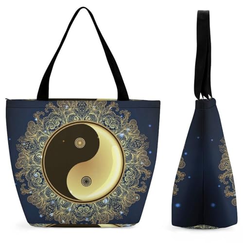 Sac à main fleur taiji spacieux fini le manque de place en voyage et shopping