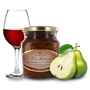 Pere Madernassa Sciroppate Al Nebbiolo, Pere Del Roero In Vasetto Di Vetro, 600 Grammi