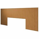 Cabeceira Ripada para Cama Casal, Queen e King em MDF 253x106cm Autoadesiva - LH Móveis