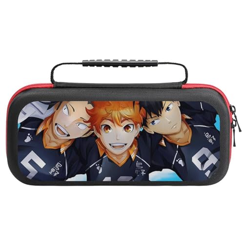ハイキュー!! switchケース スイッチケース スイッチ保護カバー 収納バッグ Switch対応ハードケーススイッチ 防塵 防汚 防水 耐衝撃 20枚収納ジョイコン全面保護 着脱簡単