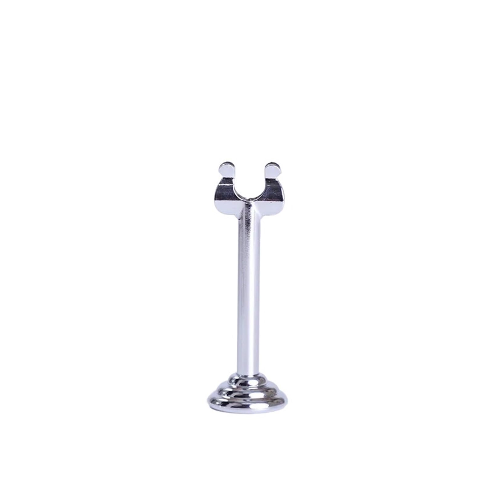 Tischkartenhalter 1,5/3,2 Zoll Silber Triton Harfenclip-Stil, Tischkarten-/Tischnummernhalter(Silver 3.2inch,6PCS)