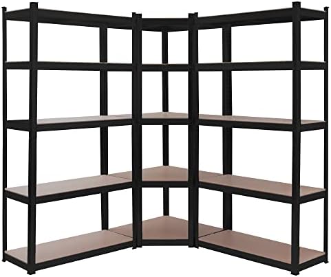 Arebos Juego de 3 estanterías para Cargas Pesadas | Combinación d...