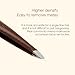 HH Tweezer – Professional Stainless Steel Eyebrow Tweezers with Genuine Leather Case for Makeup & Brow Artists (Brown)