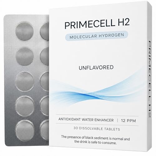 Purenyx PRIMECELL H2 Molecular Hydrogen Tablets -12 PPM Hydrogen Tablets for Drinking Water Antioxidant and Cellular Health Support 30 Tablets