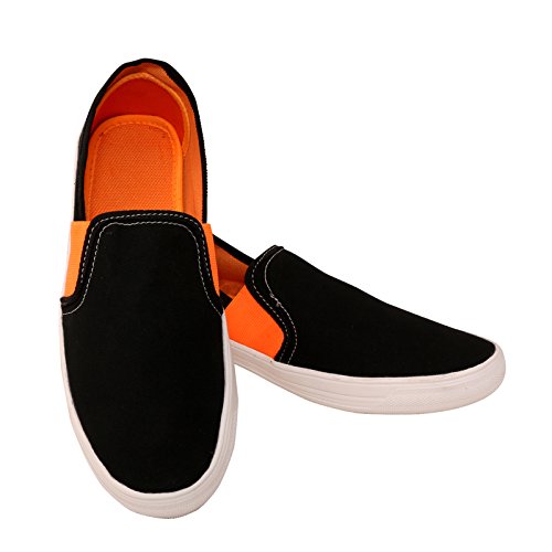 Buy CARAT SUTRA Men's Black Canvas Loafers & Moccasins at Amazon.in