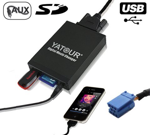 Yatour - Interfaccia USB SD mp3 Aux Renault (8pin)...