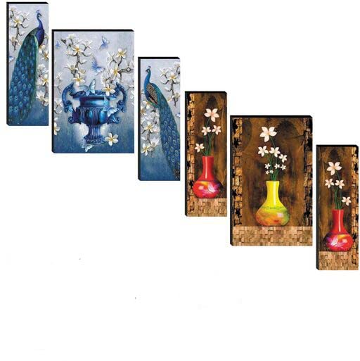 HELGA et of 3 (Pack Of 2,Combo) Wall Painting For Living Room Gift Item Home Decorative Gift Item 12 Inch x 18 Inch Paintings (2 Set peck)