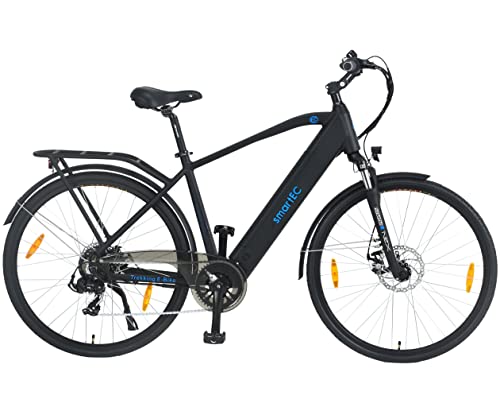 smartEC Trek-28H E-Bike Trekking Herren 250W Hinterradmotor Li-Ion Akku...