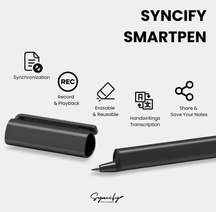 SYNCIFY Sketchbook PRO Set Smartes Digitales Notizbuch Smartpen Reusable