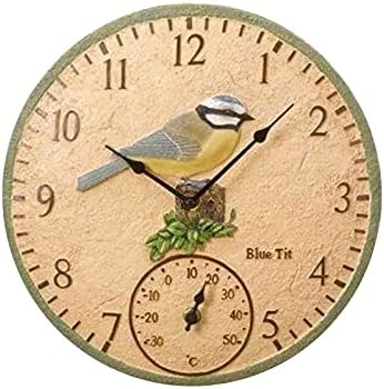 Gartenuhr Wetterfest Outdoor 30cm Vöglein Wanduhren Outdoor Uhr Garten