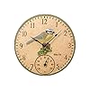 Tuinklok weerbestendig outdoor 30 cm voglein wandklokken outdoor klok tuin retro hars tuin wandklok met thermometer voor…